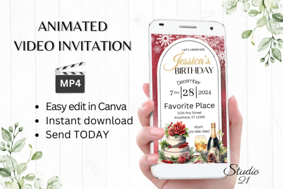 Celebrate in Style: Winter Birthday Party Invitation Templates