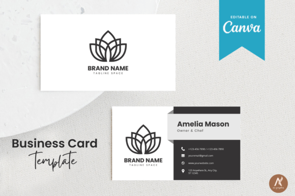Editable Business Card Template: Modern & Minimal Design