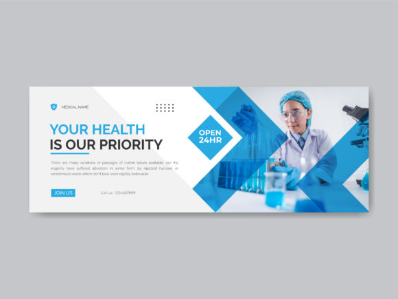 Medical Facebook Cover Banner Template: Professional Branding
