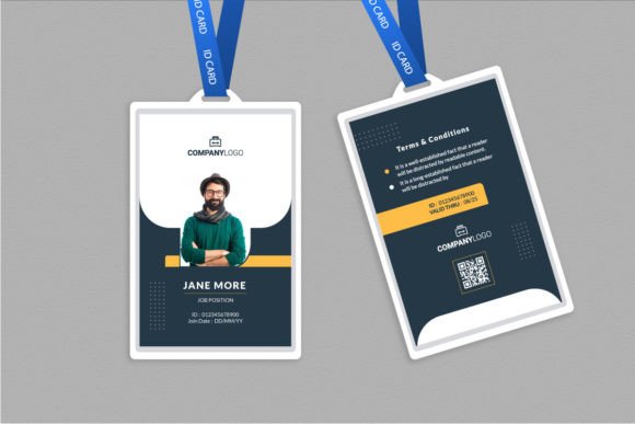 Minimal General Business ID Card Template: A Modern Design Asset