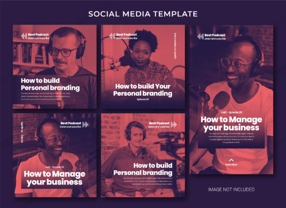 Podcast Social Media Premium Template: Your Next Design Shortcut