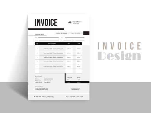 Professional Business Invoice Design: Elevate Your Brand's Finishing Touch