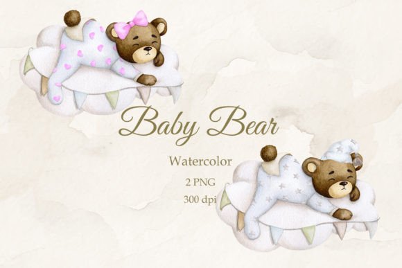 Teddy Bear on a Cloud: A Designer's Guide to This Watercolor PNG