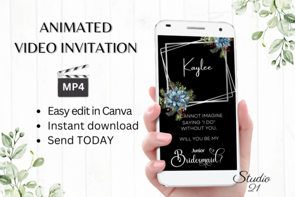 Winter Junior Bridesmaid W3253JM: A Font for Festive Elegance