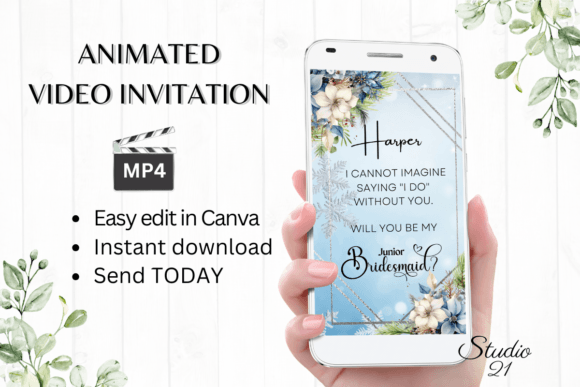 Winter Junior Bridesmaid W3254JM: A Font with Delicate Charm